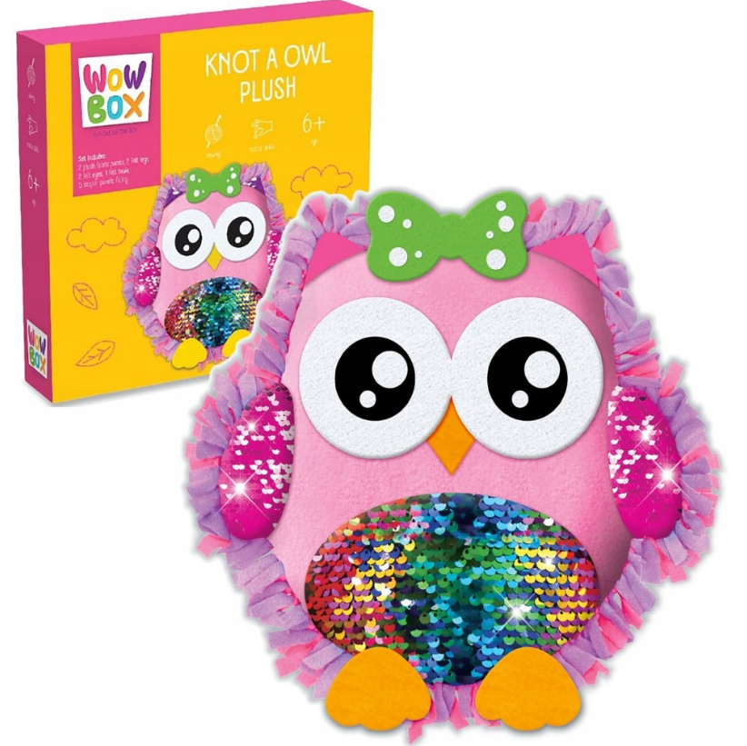 wow box vankúš sova